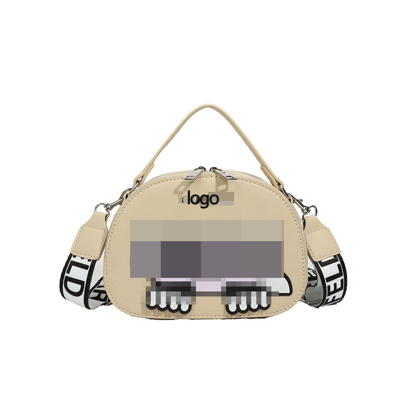 Bags transfronterizos bolso europeo y americano bolso femenino 2024 nuevo bolso de dibujos animados inclinados de moda de un hombro comercio exterior