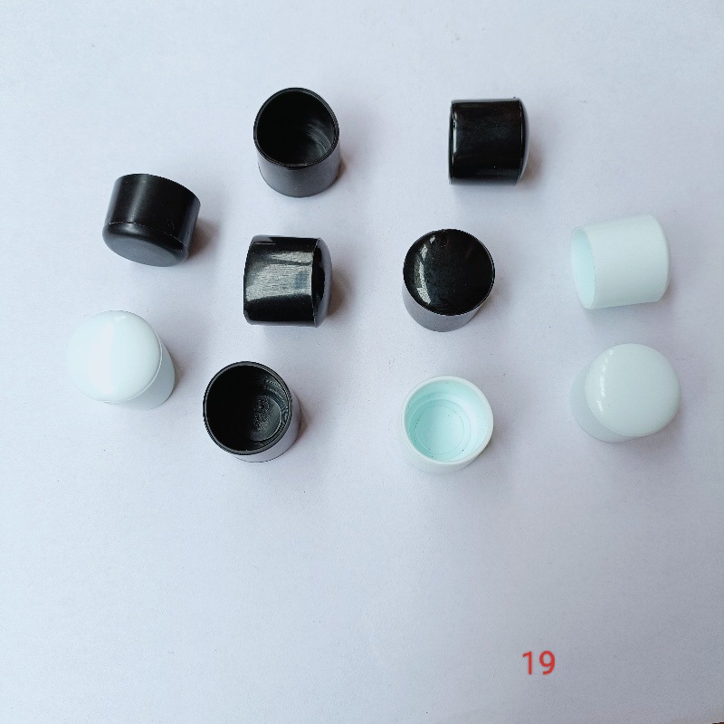 19MM圆管外套PVC/PE防滑脚套塞塑料圆脚软护套不锈钢圆形保护套