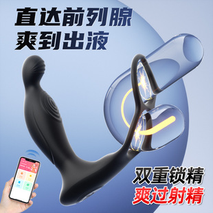 Laurus Munich Prostate Massager Posterior Anal Plug Dilator Locking Sperm Ring Male Masturbation Exercise