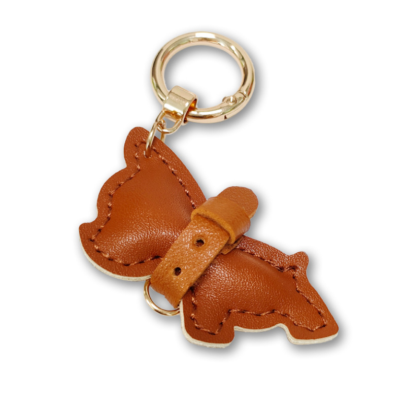 가죽 강아지 펜던트 자동차 키 체인 휴대 전화 케이스 액세서리 국경 간 재고 미니 방법 개 싸움 키 체인 만화