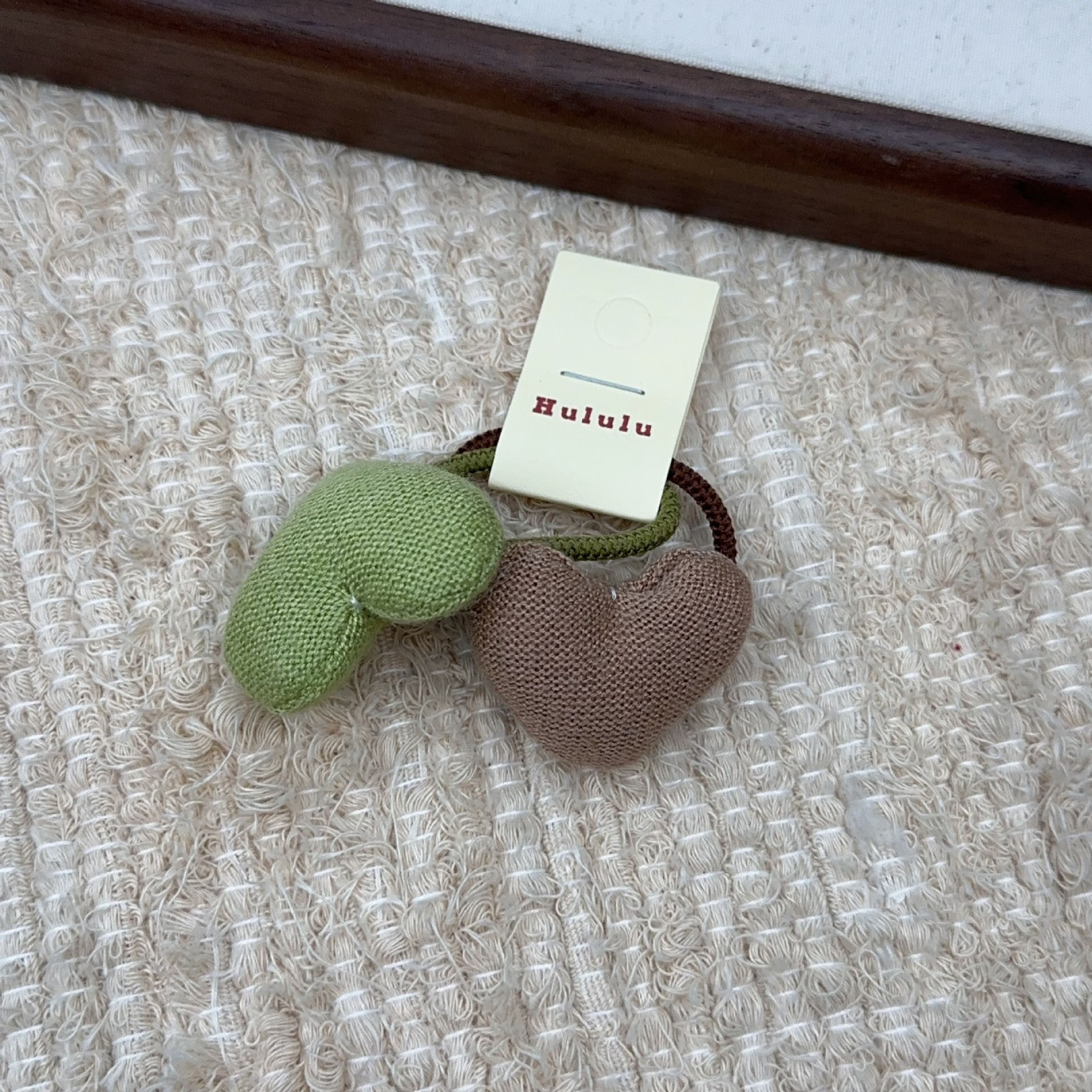 Herbst und winter neue farbe tuch herz haarnadel nette süße wolle baby clip hohe pferdeschwanz kinder gummiband haar zubehör_voghion.com