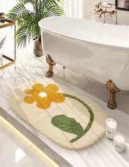 Simple Style Printed Bathroom Shower Mat Entrance Door Mat Thick Living Room Rug Kitchen Foot Mat Wholesale