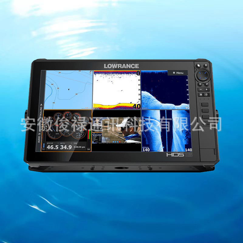 LOWRANCE 劳伦斯 新款HDS 16 LIVE 三合一探头 全扫侧扫中文探鱼