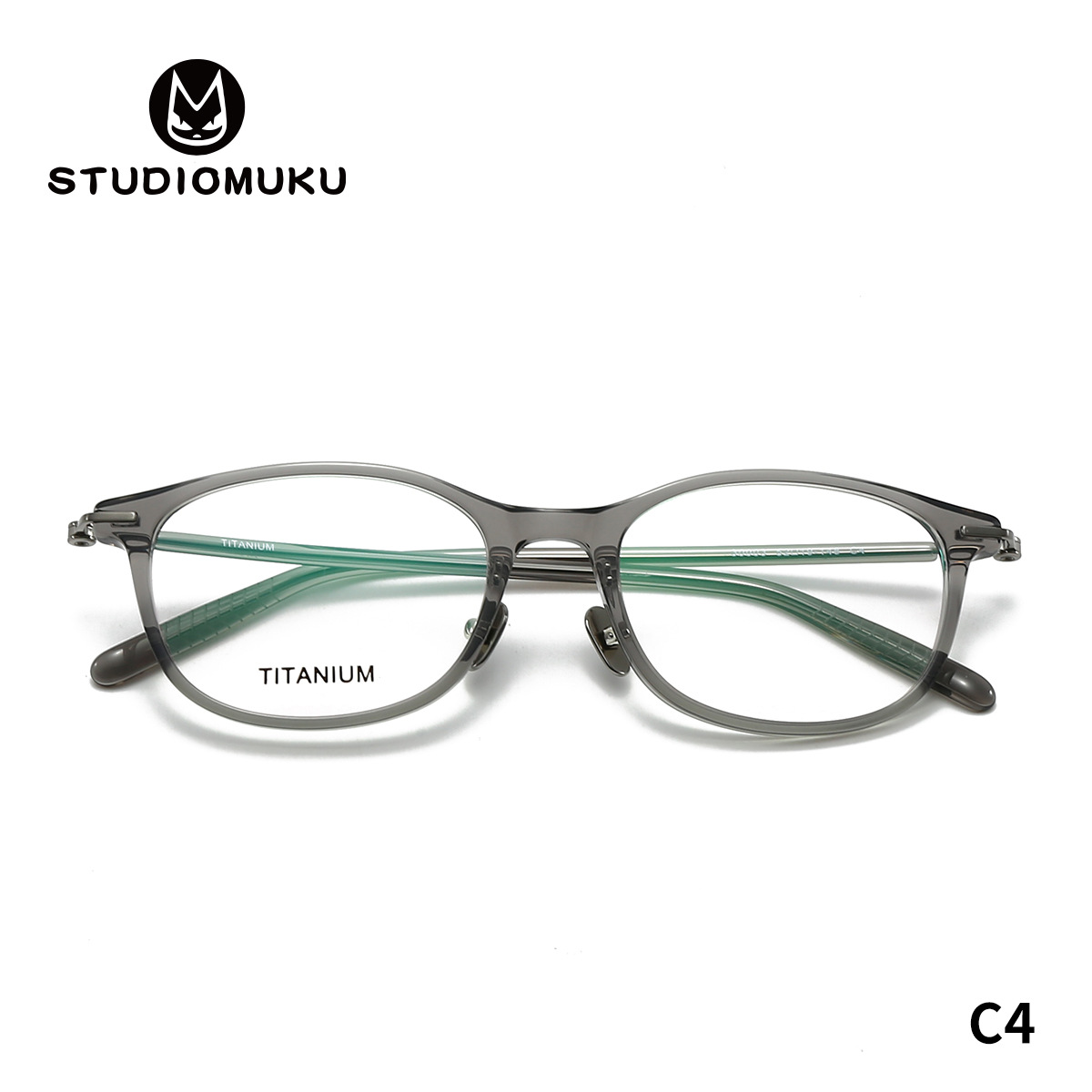 STUDIOMUKU MUKU Cool Glasses actualiza constantemente sus marcos de gafas elípticos de placa iterativos Marcos de gafas de titanio puro