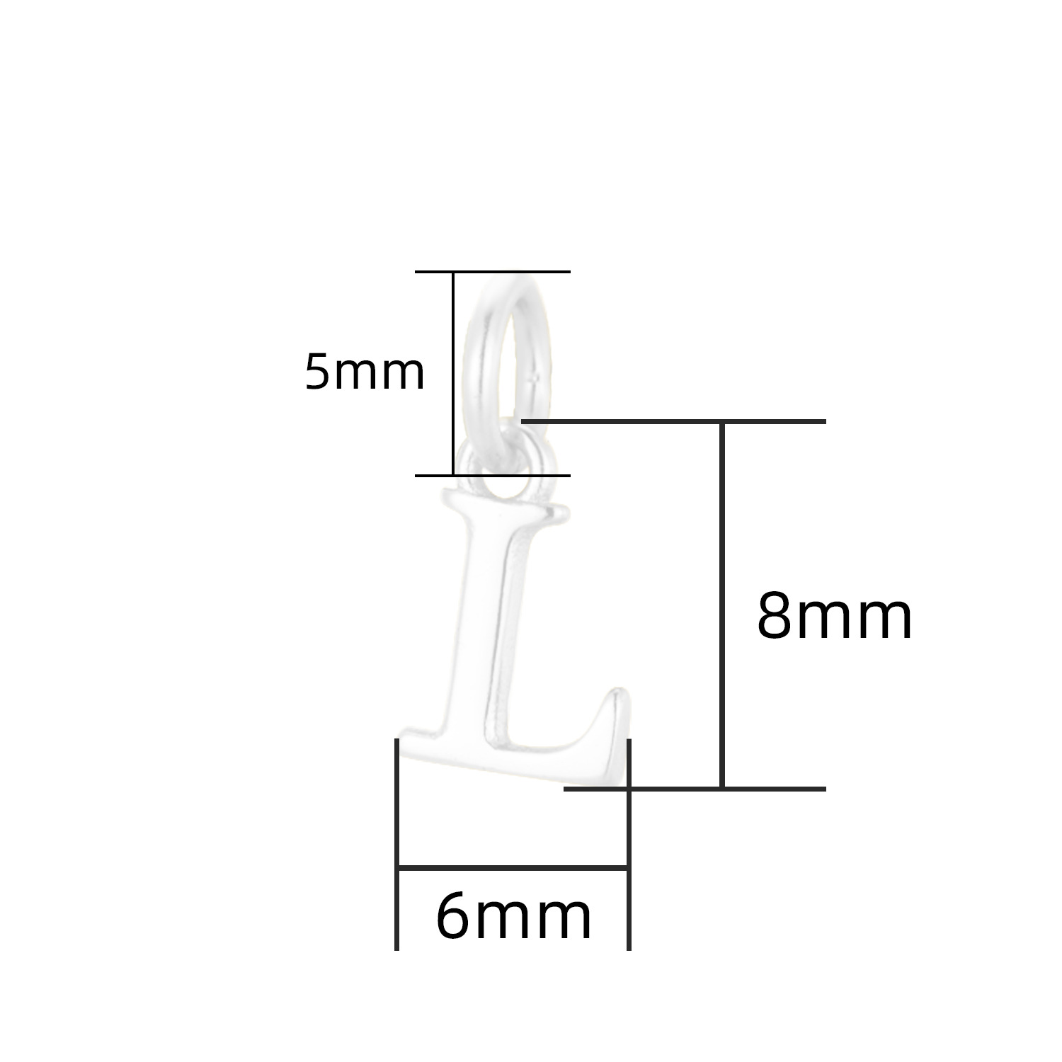 925 plata esterlina nuevo 26 carta collar de las mujeres simple nicho mini nombre inglés brillante plata colgante al por mayor