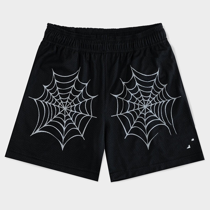 American Ee Spider Web Mesh Shorts Men's Casual Sports Running and Cycling Quick-Drying Breathable Quarter Shorts Summer American Ee Spider Web Mesh Shorts Men's Casual Sports Running and Cycling Quick-Drying Breathable Quarter Shorts Summer