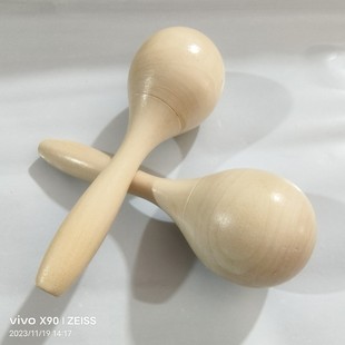 15CM wholesale Orff percussion instrument wood varnish sand hammer log sand ball toddler teaching aids Orff musical instrument