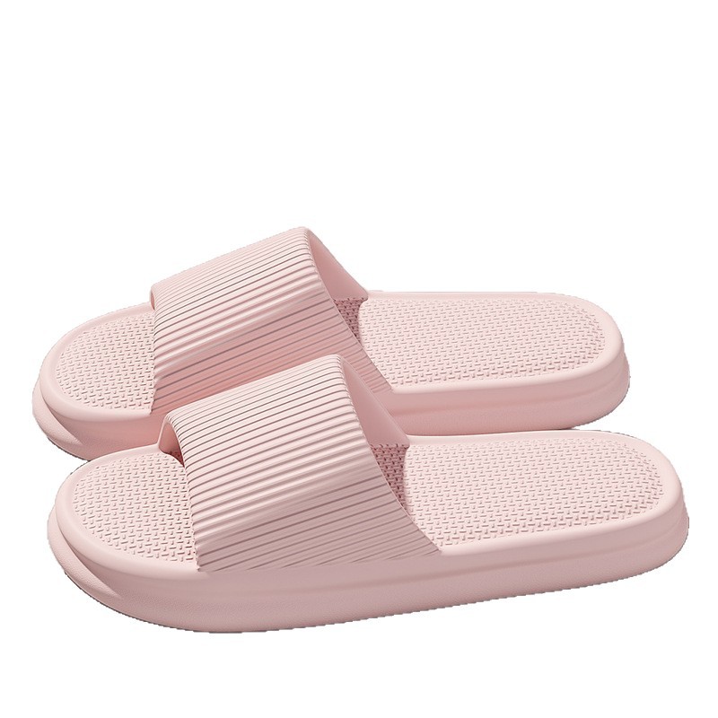 Verano nuevas zapatillas para mujeres interiores caseras parejas de alta calidad baño silencioso antideslizante Eva zapatillas de mierda