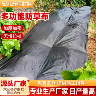 跨境切片打孔防草布农用抑草除草布大棚果园农园除草布防草布