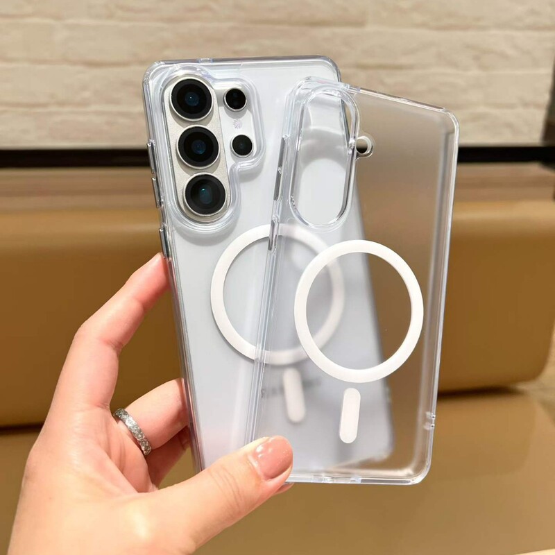 Suitable for Samsung S26Ultra Mobile Phone Case New S26 All-Inclusive Anti-Fall S26Plus Transparent Protective Case 2.5mm Magnetic