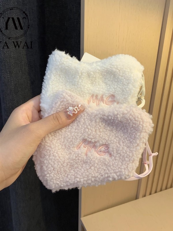 羊羔毛保暖口罩冬季防寒风加绒加厚保暖显脸小女护脸装备面罩义务|undefined