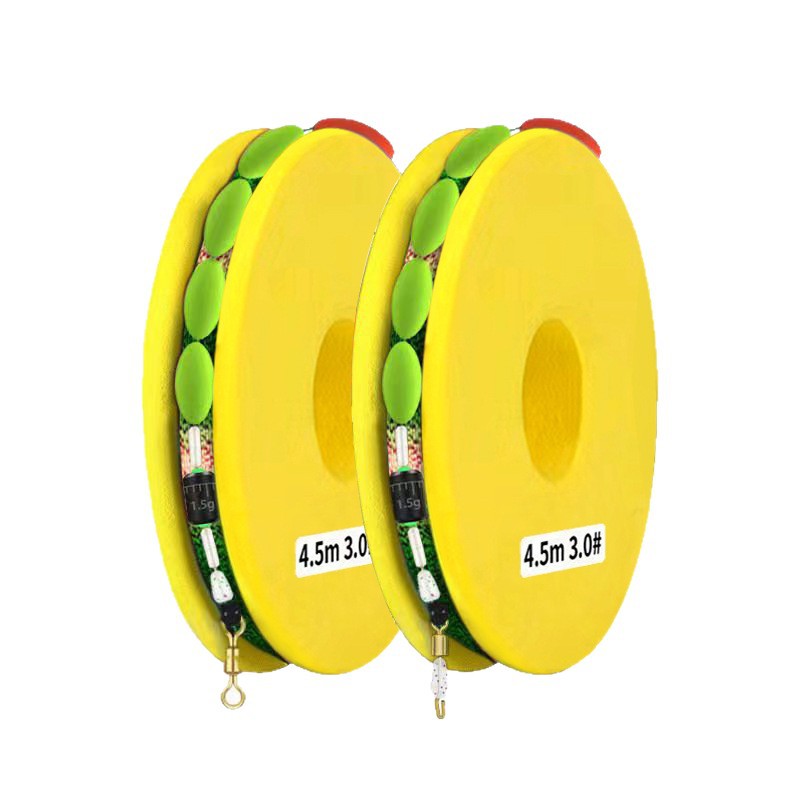 Siete estrellas flotando 8 anillo de doble gancho línea de punto grupo de línea principal de pesca tradicional conjunto completo de productos terminados carpa cruzada carpa