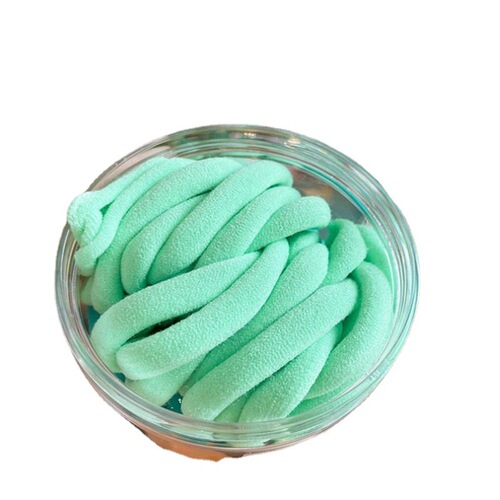 50-pack of girls' gradient seamless hair ties, colorful hair ropes, high-elastic hair ropes, candy-colored rubber bands, towel rings
