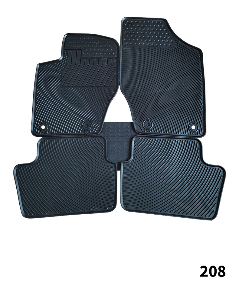 The original car latex foot pad Peugeot 408/206-207/208-308/508/3008 special car
