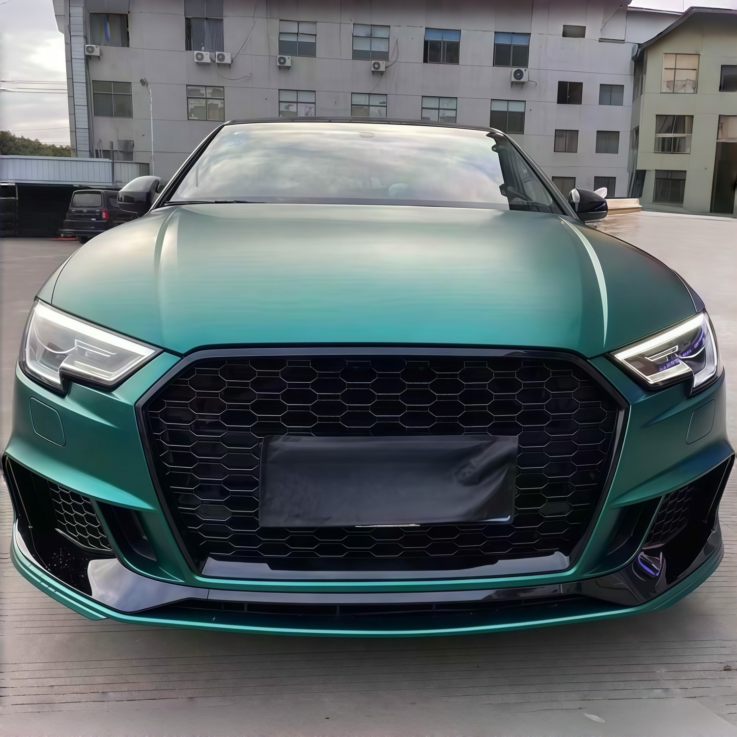 17-20 Models Are Suitable for Audi A3 Modification and Upgrade to Rs3 Large Body Kit Front Face, A3-Specific Rs3 Grille Bumper