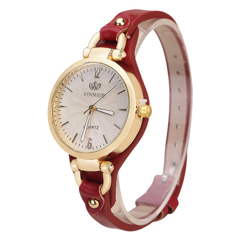 国境を越えた対外貿易の新型パンクリベットさんの腕時計は、カジュアルでシンプルな細いベルト石英時計卸売りを生放送している