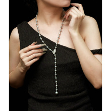 秋冬清冷施家珍珠项链毛衣项链长款轻奢感高级感多层叠戴轻奢气质