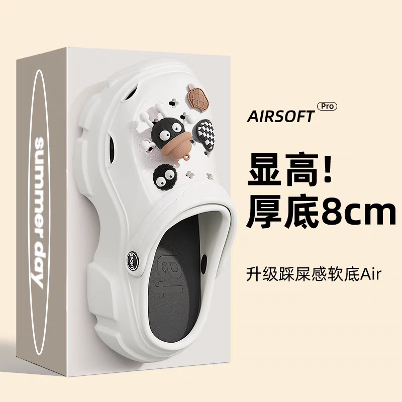 【可拆卸】足弓支撑夏季小清新eva厚底外穿减龄百搭防滑洞洞鞋女|undefined
