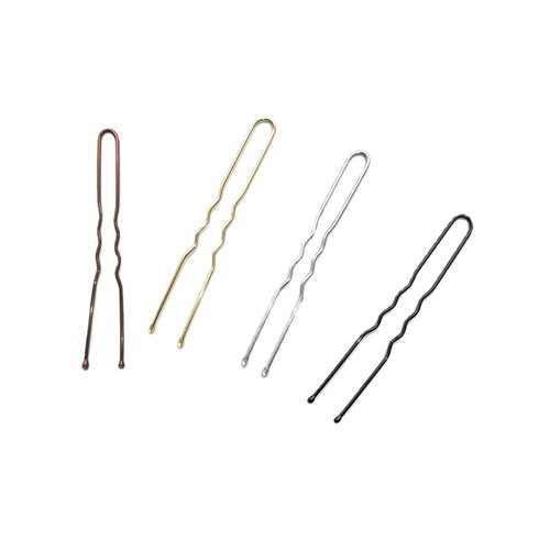 Cross-border 6cm U-shaped clip black non-turning hairpin pin ball head fixed hairpin clip hair accessories headwear wholesale