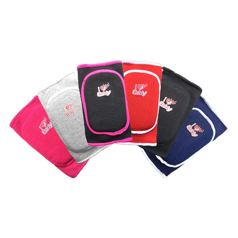 Fábrica en stock al por mayor almohadilla de codo de esponja para niños color cálido engrosado resistente a la caída Equipo de Protección deportiva de baile anticolisión