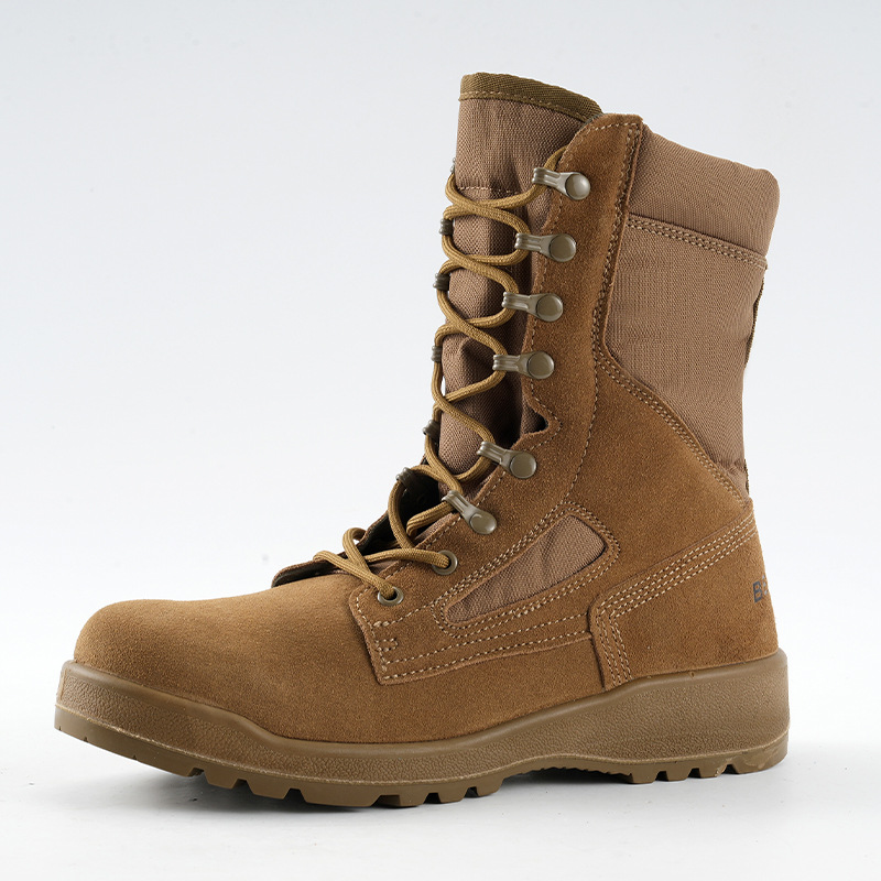 Botas de alto impacto personalizadas al aire libre, zapatos de entrenamiento de goma, zapatos de montaña, zapatos tácticos de primavera y otoño, zapatos de senderismo