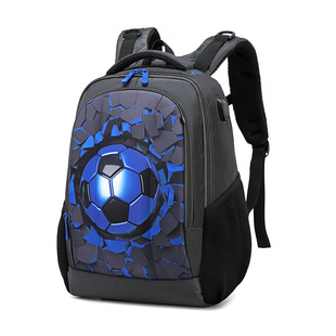 Middle school student schoolbag hard shell football burden reduction boy backpack large capacity with small pencil case suit schoolbag wholesale