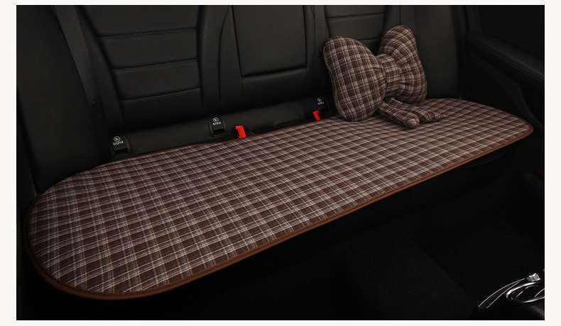 Retro Plaid Simple Breathable Four-Season Car Seat Cushion Suitable for Audi A3 A4L A5L Q3 Q5L Q2