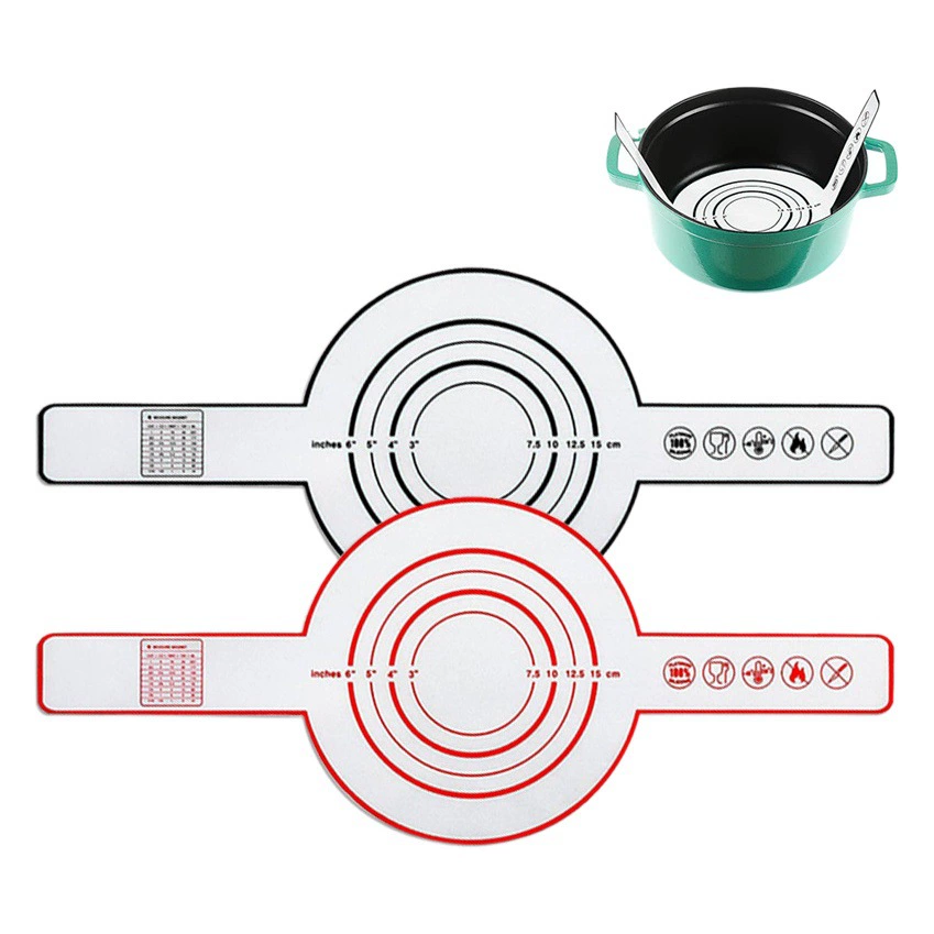 Новый силиконовый коврик для выпечки Силиконовый голландский коврик для горшков с антипригарным покрытием, противообрастающий силиконовый коврик для замешивания, коврик для выпечки с длинной ручкой