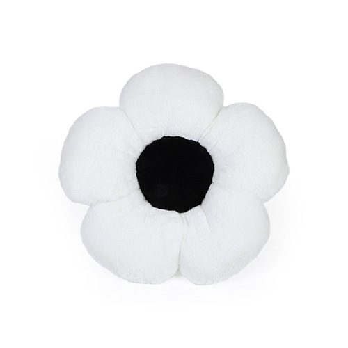 Car headrest Internet celebrity rabbit fur flower car comfortable neck pillow cushion Winter warmth and anti-fatigue car lumbar support