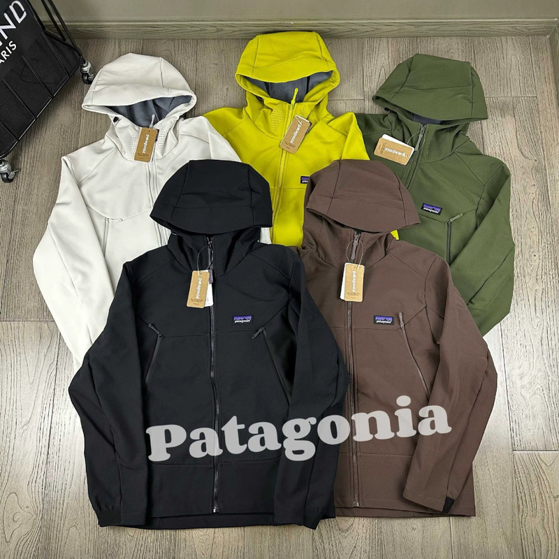 Foreign trade P@ta Patagonia mountain series outdoor hooded casual jacket soft shell windproof fleece couple's jacket Foreign trade P@ta Patagonia mountain series outdoor hooded casual jacket soft shell windproof fleece couple's jacket