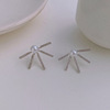 Silver needle, design universal earrings from pearl, accessory, 925 sample silver, trend of season, internet celebrity, wholesale