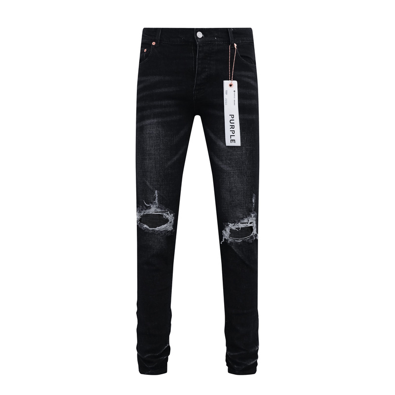 2025 Summer Cross-Border Trendy Brand Purpl Stylish Ripped Casual Denim Pants for Men and Women in Stock 2025 Summer Cross-Border Trendy Brand Purpl Stylish Ripped Casual Denim Pants for Men and Women in Stock