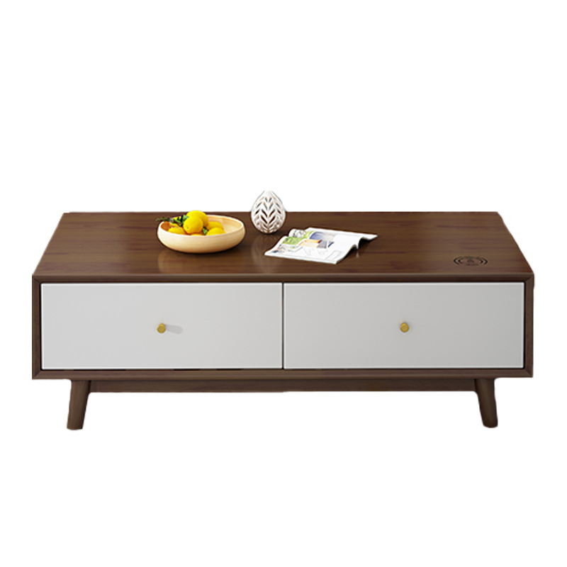 Madera maciza nórdica TV gabinete mesa de café combinación moderna minimalista hogar sala de estar gabinete de piso pequeño apartamento de pared de fondo