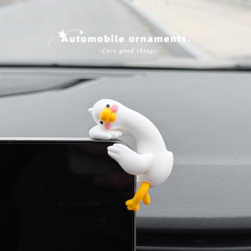 2026 New Cute Grapefruit Duck Car Ornament for Dashboard Decoration in the Car