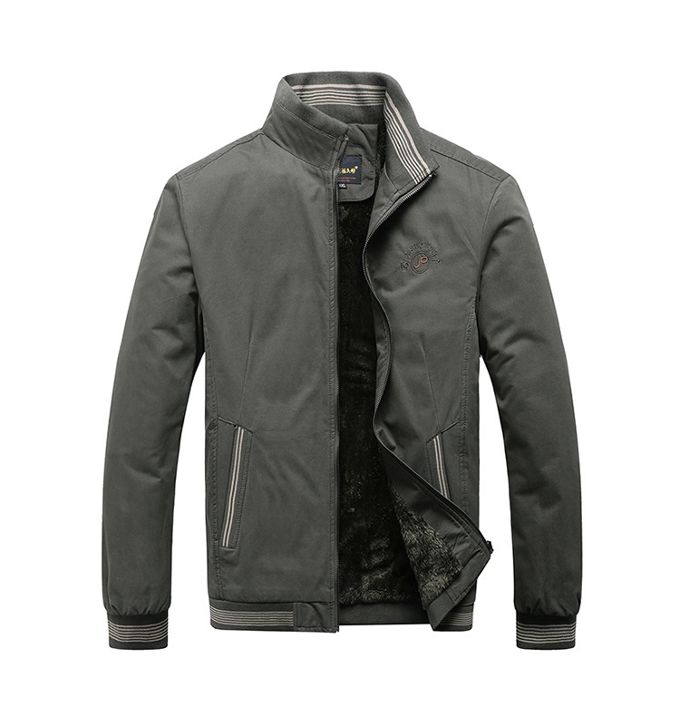 Herren Winterjacke Für Business Casual Mit Weichem Plüschfutter_voghion.com
