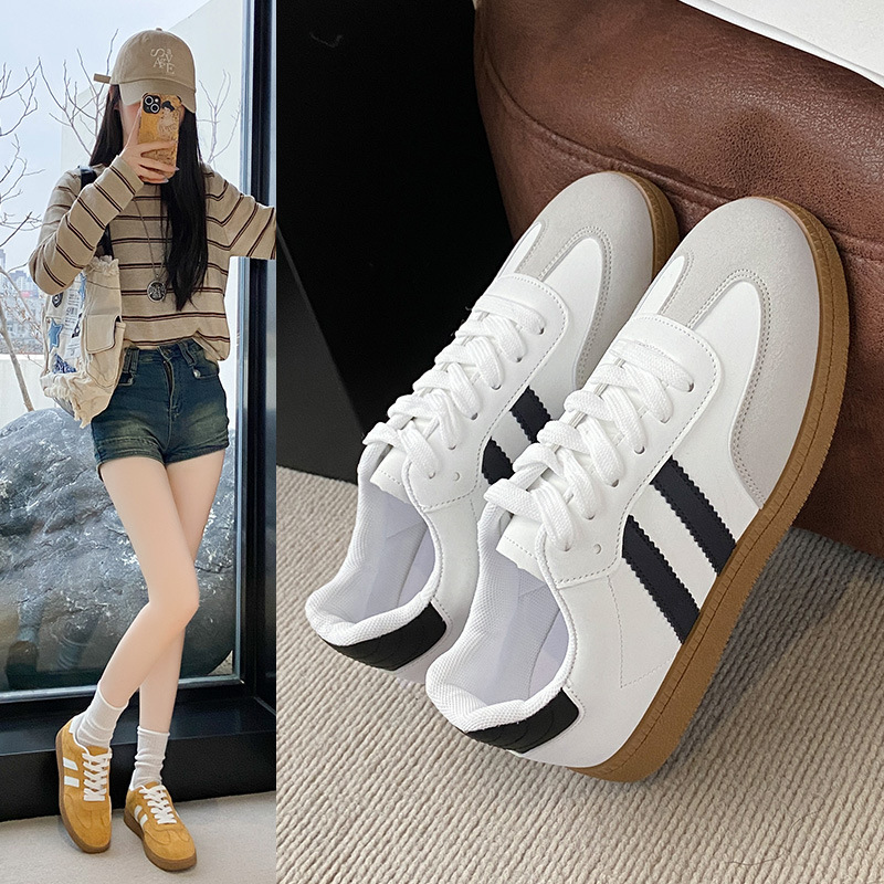 Women's Sneakers 2026 New Summer Retro Versatile German Training Shoes Flat Breathable Comfortable Fashion Casual Sneakers Women's Sneakers 2026 New Summer Retro Versatile German Training Shoes Flat Breathable Comfortable Fashion Casual Sneakers