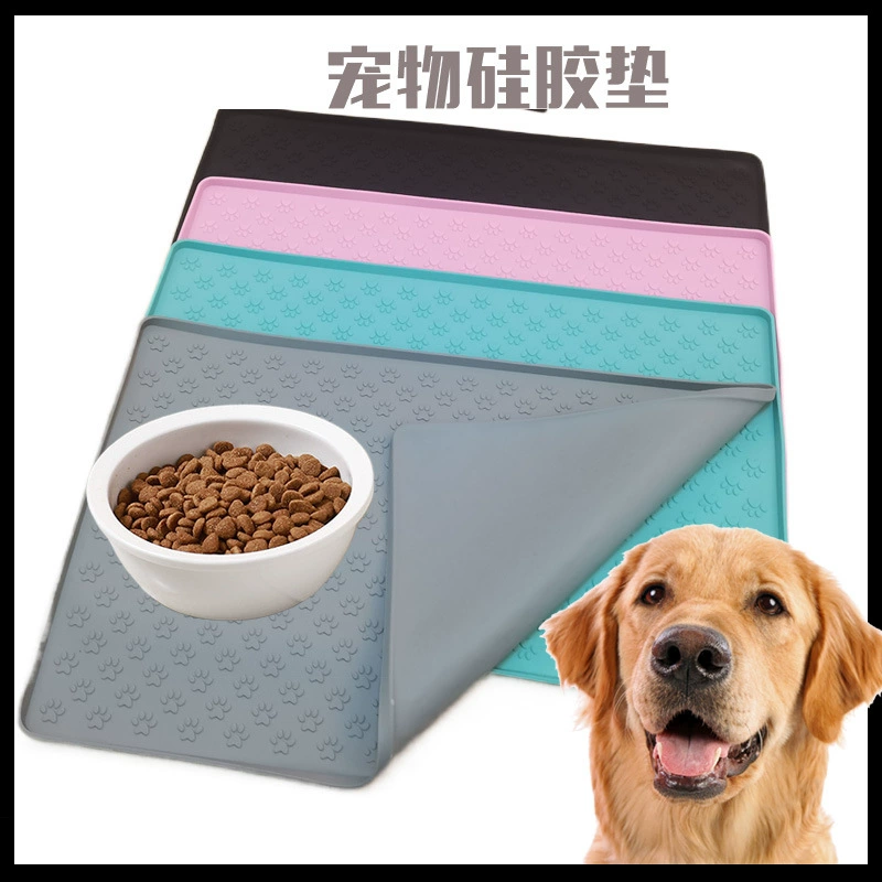 Трансграничный горячий силиконовый коврик для домашних животных, пластина для кошек и собак, водонепроницаемая, легко моется, коврик для корма для домашних животных, прямые продажи с фабрики, коврик для когтей собак