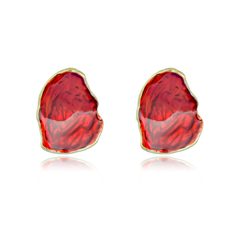 1 Pair Simple Style Solid Color Enamel Alloy Ear Studs display picture 19