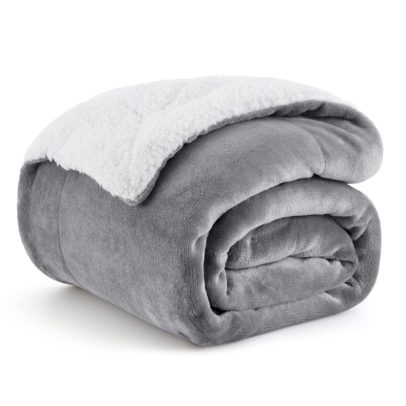 Bedding Blanket Large Thick Warm Plush Double-Sided Blanket Cover Blanket Bed, Sofa, Camping & Travel