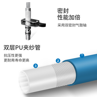 Air Drum Automatic Telescopic Tube Coiler Auto Repair Cosmetic Hydroelectric Drum Pneumatic Clamping Tube Tracheal Tube Coiler Hanging Type