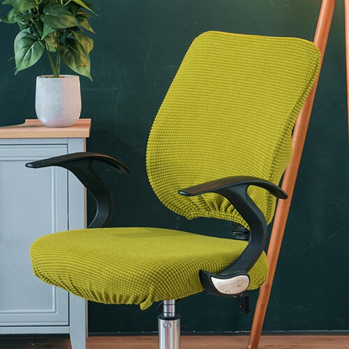 Cross-border office chair covers, split stool covers, elastic swivel chair covers, chair covers - corn velvet style