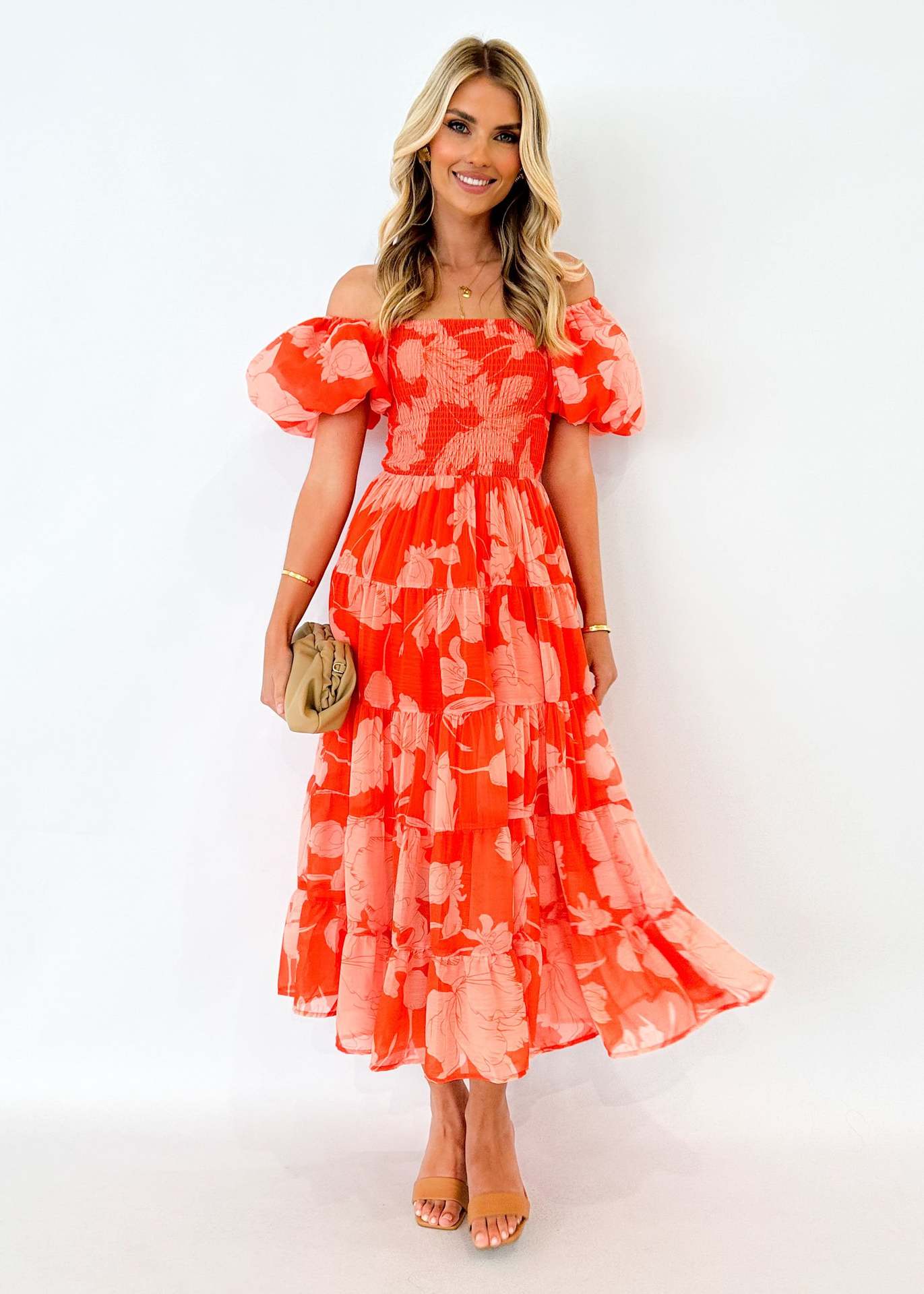 308g Weight Maxi Long Dress Dress Length Type Short Sleeve Sleeve Length S1562 Dresses Type Puff Sleeve Sleeve Type Polyester Fabric Type High Waist Waist Line Holiday, Daily Occasion Boat Neck Neckline Slim Fit Type Solid Color Pattern Summer Season Women's Gender Elegant Style Wholesale Women's Elegant Solid Color Holiday Daily Boat Neck Short Sleeve S1562 9