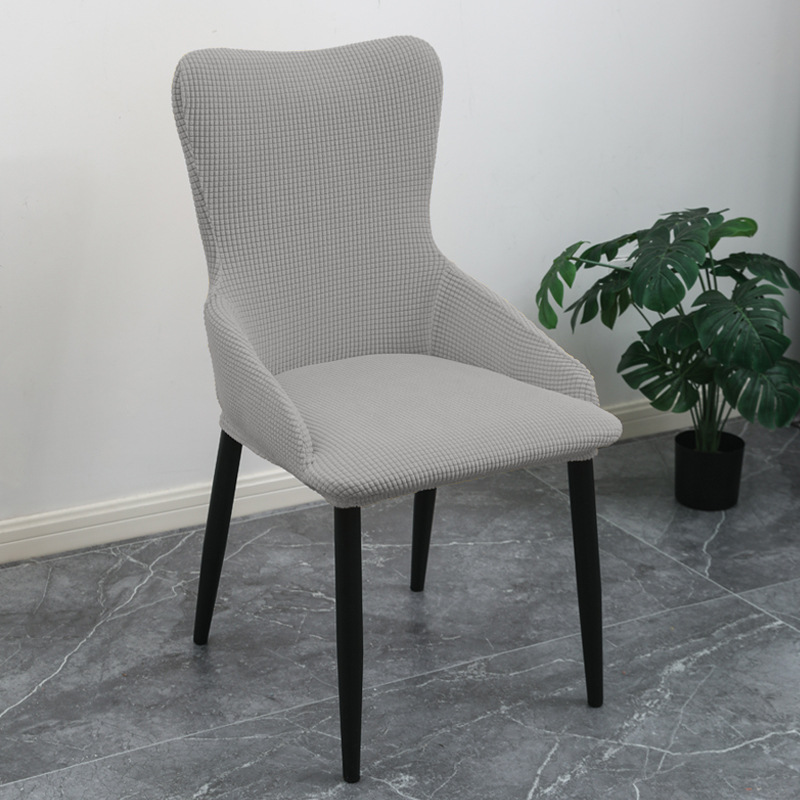 Cubierta de silla elástica Reposabrazos de forma especial cubierta de silla simple engrosada polar apoyabrazos respaldo integrado cuatro estaciones