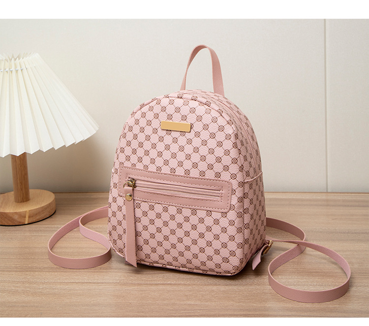 Streetwear Style Square Shape Color Block Casual Daily Women's Backpack