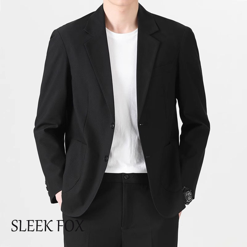 Men's Korean-Style Business Formal Wear, Fashionable Professional Casual Suit Jacket, High-End Suit, Wedding Groom and Groomsman Attire