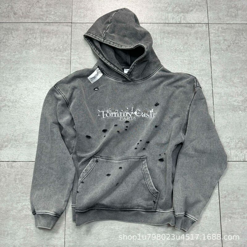 500g Super Heavy Tommy cash Wash Old Destruction Margiela Hooded Sweat Hole dirtyfit 500g Super Heavy Tommy cash Wash Old Destruction Margiela Hooded Sweat Hole dirtyfit
