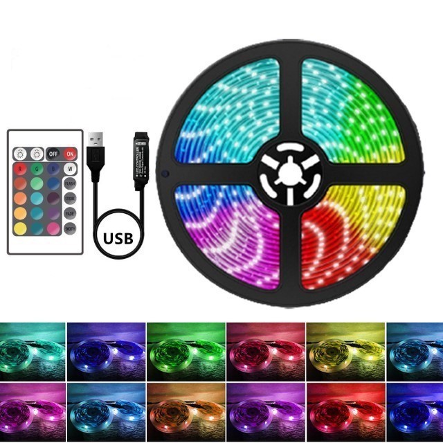 Suministro directo de fábrica explosión 5050 2835LED luz Bluetooth con USB 44 clave 24 clave TV luz de fondo con traje image 12