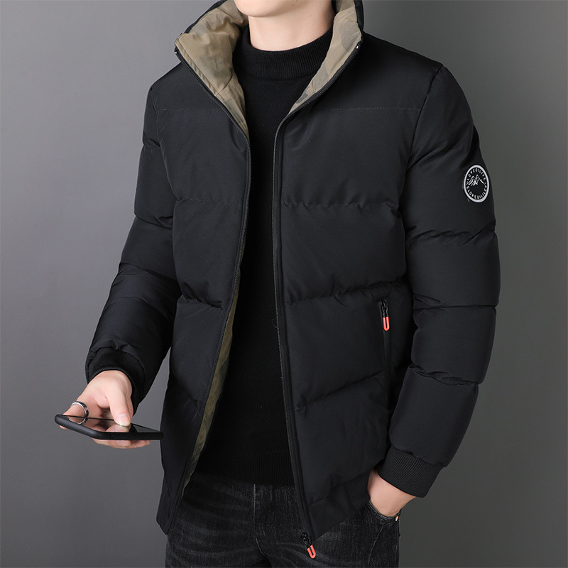 Ropa de invierno de algodón de hombre grande hombre corto de algodón grueso hombre chaqueta cálida coreana chaqueta de algodón de moda hombre chaqueta superior
