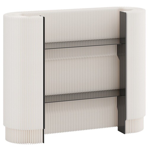 Shiba paper front desk welcome desk cashier clothing store small simple counter shopping mall exhibition mobile bar