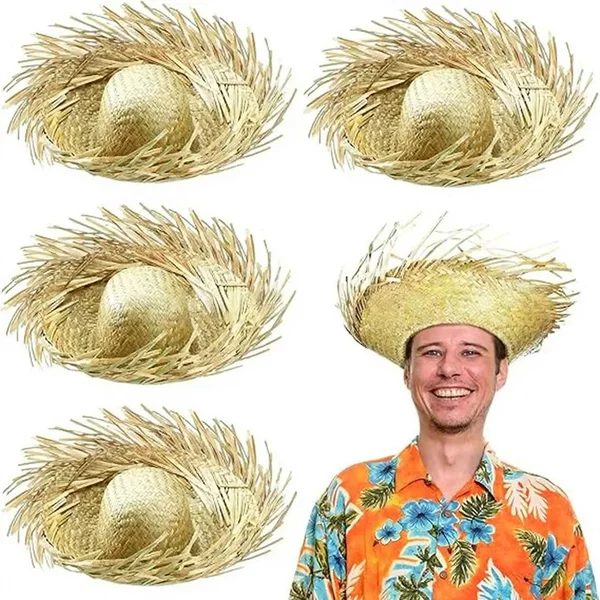 Beach Decorative Hats, Mexican Sombrero, Latin American Straw Hat, Spanish Beach Decorative Hat, Super Bowl Style